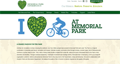 Desktop Screenshot of memorialparkconservancy.org